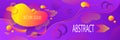 Abstract futuristic background in lilac orange